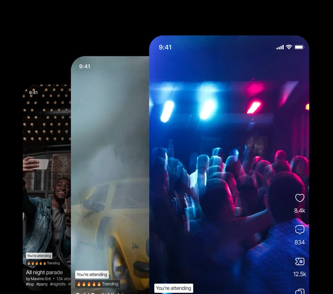 TixTango swipeable event discovery feed